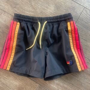 Aviator nation swim trunks
Black Shorts with Gold Accent